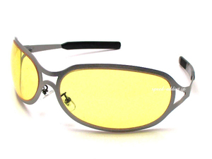 METAL OVAL SUNGLASS GUNMETAL × YELLOW/メタルオーバルサングラスlenny kravitzレニークラビッツhideモデルx japanヒデhydeセレブ芸能人