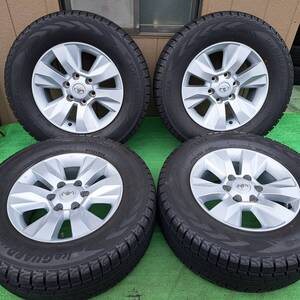 265/65R17 トヨタ ハイラックス 純正アルミホイール GUN125 17インチ ヨコハマ アイスガード G075 2023年製 超バリ溝 4本セット