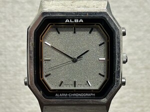 A3　SEIKO　セイコー　ALBA　アルバ　Y951-5060　アラームクロノグラフ　メンズ腕時計　ブランド腕時計　クオーツ　現状品