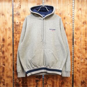 90s POLOSPORT ralphlauren フリース　パーカー　L/ポロスポーツ　ラルフローレン