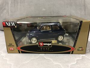 当時物！在庫品・burago・1/16 FIAT 500L 1968・未開封品・現品限り！