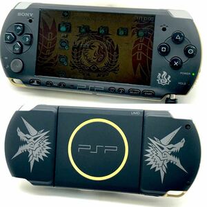 【美品】PSP-3000 MHB モンスターハンターポータブル3rdハンターズモデル 