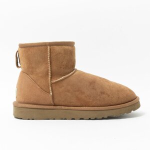 【1円スタート】UGG australia アグオーストラリア 5854 クラシックミニ ムートンブーツ ショートブーツ チェスナット 24cm レディース