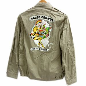 新品 定価13,400円●RODEO CROWNS ロデオクラウンズ ミリタリー ジャケット M-65 フィールド コート レディース 春物 未使用 ダメージ加工