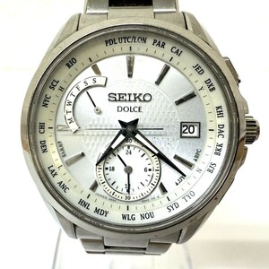 Z904-W14-166 SEIKO セイコー DOLCE ドルチェ 8B54-0BN0 デイト ソーラー メンズ 腕時計 クォーツ 箱付き