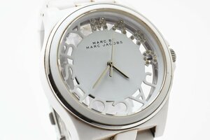 マークバイマークジェイコブス ラウンド ホワイト MBM4571 クォーツ レディース 腕時計 MARC BY JACOBS