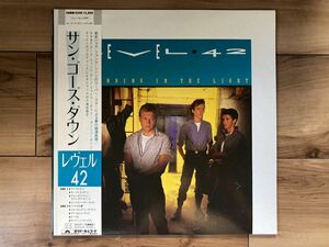 LP★レヴェル42 / サン・ゴーズ・ダウン　帯付