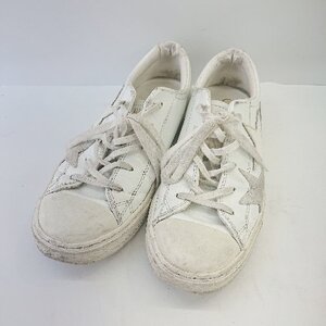 ◇ CONVERSE all star コンバース オールスター 星型ワッペン シンプル スニーカー サイズ22.5 ホワイト系 レディース E