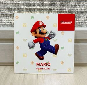 新品☆マリオステッカー☆Nintendo シール ゲームキャラクター 任天堂 非売品 レア 正方形 スマホ デコレーション ニンテンドー ノベルティ