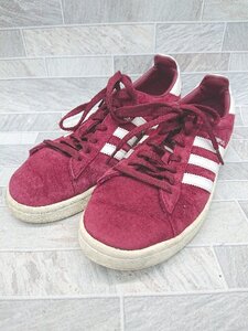 ◇ Θ adidas アディダス　CAMPUS　キャンパス　BZ0087 ローカット スニーカー　シューズ サイズ26.5ｃｍ レッド メンズ P