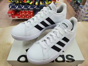 新品即決26.5cm★adidasアディダス グランドコート ベース2.0M メンズ カジュアルスニーカー★コートスニーカー シンプル 人気モデル！