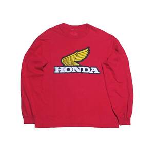 HONDA(ホンダ) ロンT ロングスリーブ 古着 企業T 長袖 tシャツ ロゴt アメカジ ロングスリーブ レア ホンダ honda