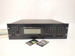 YAMAHA ヤマハ トーンジェネレーター MIDI音源モジュール TG77 データカード2枚/説明書付き □ 6F9F0-7