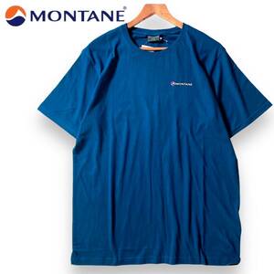 【M】新品 モンテイン 両面ロゴプリント 半袖 Tシャツ MONTANE 吸水速乾コットン UVカット アウトドア 登山 春夏◆R832