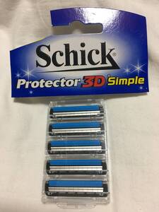 大人気 Schick シック プロテクター 3D シンプル simple 替刃 5個 ニ枚刃 お得 激安 処分 メンズ 脱毛 ボーイズ 髭剃り 男子 男性p