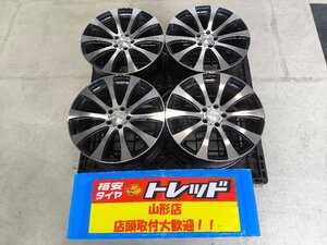 山形店 中古 アルミホイール 4本セット ヴェネルディ VENERDI LEVOLTE 1985 PCD114.3 5H +35 BLACK MIRROR FINISH