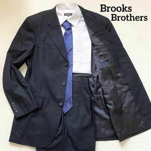 ブルックスブラザーズ　Brooks Brothers　スーツセット　ネイビー　濃紺色　ペンチェック　38REG32W　M相当