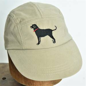 レア！ 90s USA製 The Black Dog 5パネル ロングビル キャップ ビンテージ 古着 帽子 ハンティング フィッシング ラブラドール 犬 ドッグ