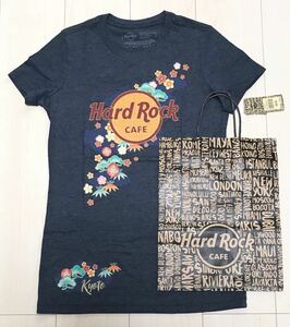 HARD ROCK CAFE 京都 限定 半袖 T シャツ【 M 】未使用 新品 和柄 着物 ハードロックカフェ Kimono T-shirts ※紙バッグのオマケ有