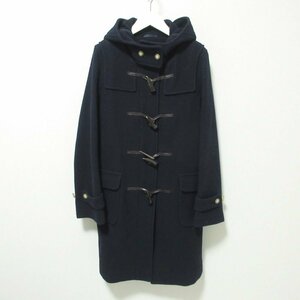 美品 MACKINTOSH LONDON マッキントッシュロンドン ウールメルトン ダッフルコート フーデッドコート 40 ネイビー 115