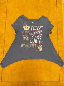 ☆JUICY COUTURE ジューシークチュール　キッズ　半袖 Tシャツ US10/140㎝ 紺色　女の子☆