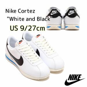 Nike Cortez White and Black ナイキ コルテッツ ホワイト アンド ブラック(DM4044-100)白27cm箱あり