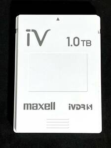 ★送料無料★　1TB　iVDR-S　カセットハードディスク　マクセル/maxell　ホワイト　1TB　HDD　アイヴィ　動作品　M-VDRS IVDRS Wooo対応 ①