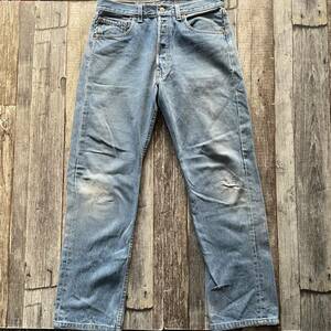 送料無料　90s levis501 USA製 ダメージ　リペア　W31