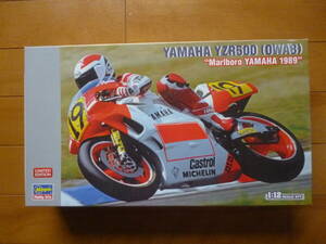 希少・新品・未開封／1/12　ヤマハ　YZR500　1989　1台／ハセガワ　OWA8 MARLBORO YAMAHA