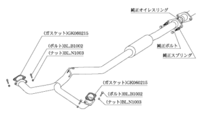 柿本改 センターパイプ BCP332 マフラー スバル レガシィツーリングワゴン [DBA-BR9] 柿本 送料無料