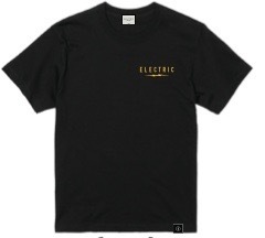 【即決】新品・未使用 ELECTRIC UNDER VOLT LOGO TEE BLACK Lサイズ フロントバックプリント ブラックコットンT ボルトロゴ 20%OFF