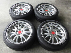 AME CHALLEN★225/50R18★エルグランド、アルファード、エクストレイル、アウトランダー、マークＸ、クラウン！シャレン超美品４本セット！