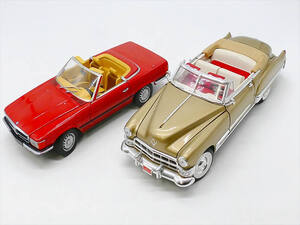 現状品　クロノ/ロード シグネチャー　ミニカー2台まとめて　1/18◆メルセデスベンツ350SL◆1949 キャデラック Coupe de Ville