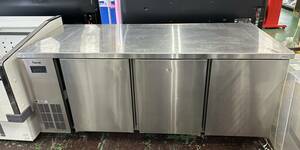 ◇【直接引き取り限定】フジマック コールドテーブル FRT1875K 3ドア 業務用冷蔵庫 厨房機器 18年2月製
