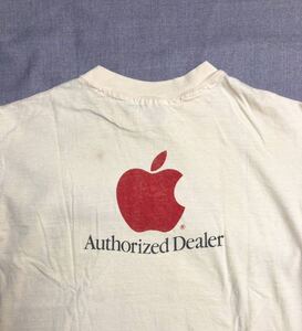 80s USA製 apple Frederick computer Tシャツ L ビンテージ 正規代理店 アップル Macintosh ロゴ hanes シングルステッチ