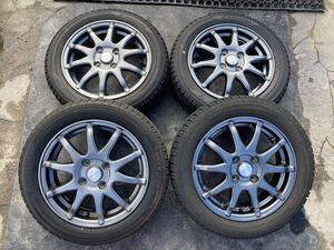 Humanline 155/65R14 4.5J +45 PCD100 アルミホイール4本セット④