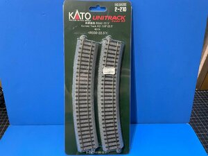 3K2110　HOゲージ　KATO　カトー　UNITRACK　品番2-210　曲線線路　R550-22.5°　※新品