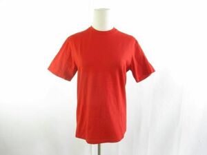 良品 ジルサンダー JIL SANDER Tシャツ 半袖 無地 S 赤 レッド レディース