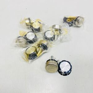 【241115-113】未使用保存品　6セット　VIOLET RA28Y25S ツマミ　可変抵抗器 ボリューム まとめ売り