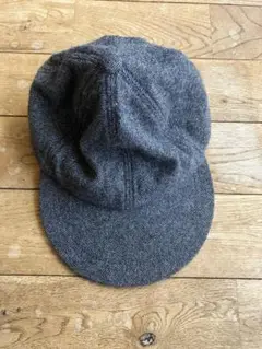 ends and means ウールキャップ　ミックスチャコールwool cap