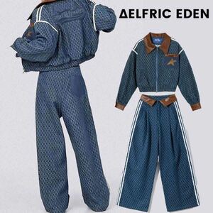 【新品】AELFRIC EDENエルフリックエデン　デニムジャケット&ワイドパンツ セットアップ ヴィンテージ