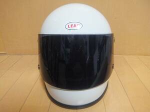 美品 リード READ RX-200R ホワイト/白 サイズフリー(57～60cm) レトロ ビンテージ フルフェイスヘルメット 族ヘル スモークシールド交換 