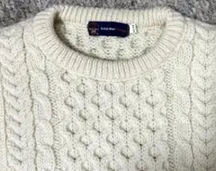 British Wool naturally フィッシャーマンニット