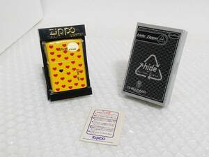 内袋未開封+廃盤品　unifive　LEMONed　Zippo　hide　NO.1　イエローハート　2002　ユニファイブ　レモネード