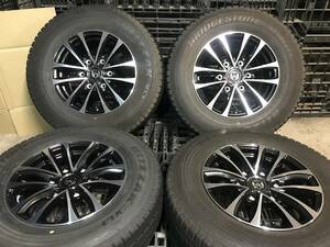 使用短い 200系ハイエース weds ウェッズ RIZLEY JP-H 6j+33 6穴 pcd139.7 195/80R15 107/105L LT ブリヂストン ブリザック VL1 室内保管