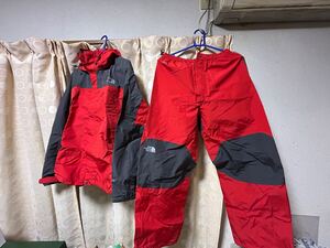 ノースフェイス THE NORTH FACE GORE-TEX 上下セット ゴアテックス レインウェア　中古