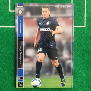 169)Panini Football League FC Internazionale 14 Hugo Campagnaro ウーゴ カンパニャーロ インテル パニーニ フットボール リーグ