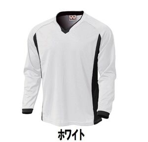 新品 サッカー 長袖 シャツ 白 ホワイト Lサイズ 子供 大人 男性 女性 wundou ウンドウ 1930 送料無料