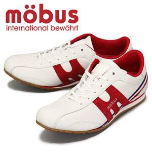 mobus (モーブス) M-2107T-1044 NEW DINKEL ニューディンケル レザースニーカー WHT/RED MBS009 41