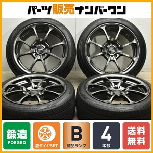 【鍛造】RAYS ボルクレーシング NE24 18in 8.5J +45 PCD114.3 2022年製 トーヨー プロクセス C1S 215/45R18 MAZDA3 RX-8 レヴォーグ VOLK